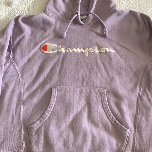 Champion light purple hoodie size small - Picture 3 of 5